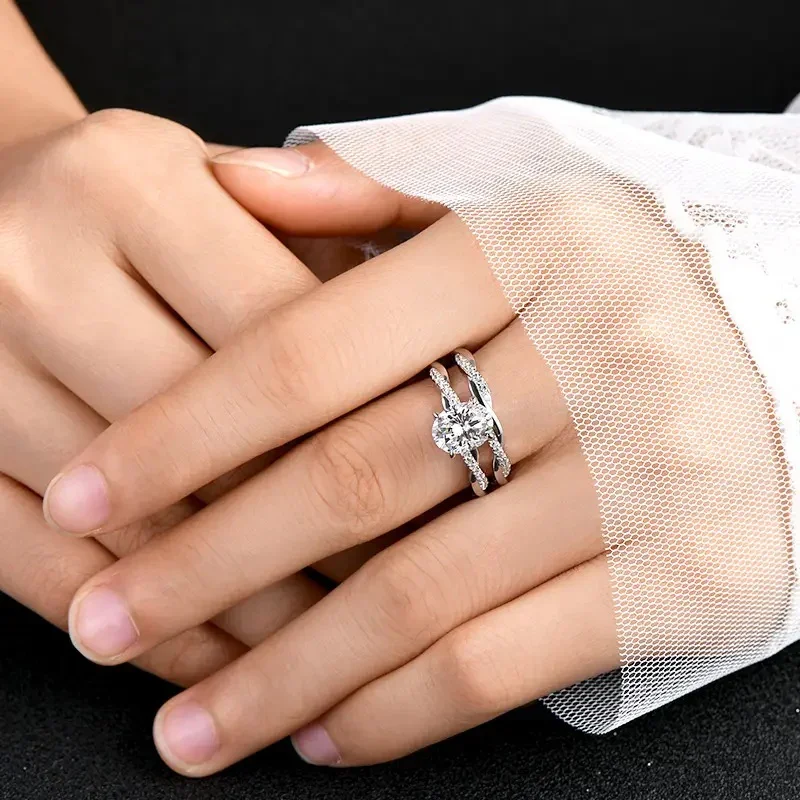 The Oval Duo Infinity – Intertwined Brilliance Bridal Set - Image 10