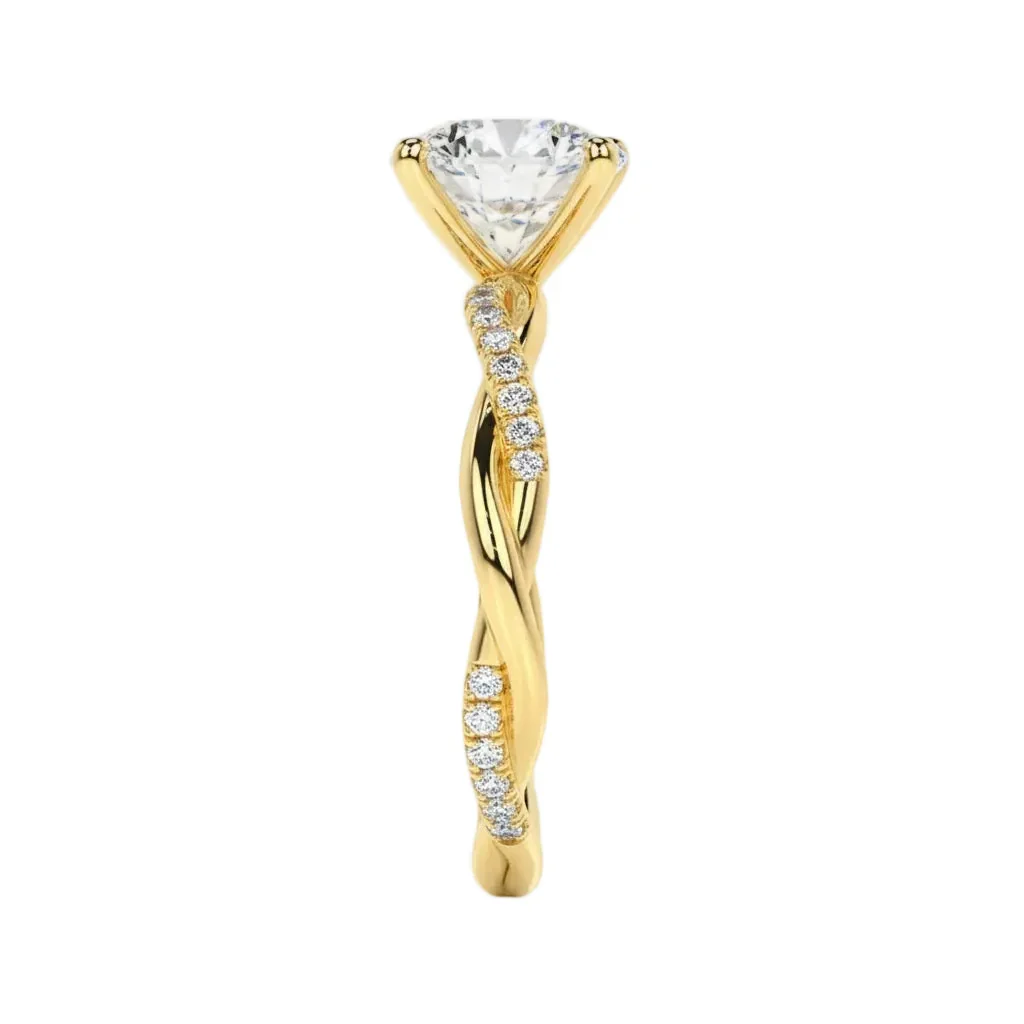 The Oval Infinity Twist – Elegant Elongated Vine Ring - Image 3