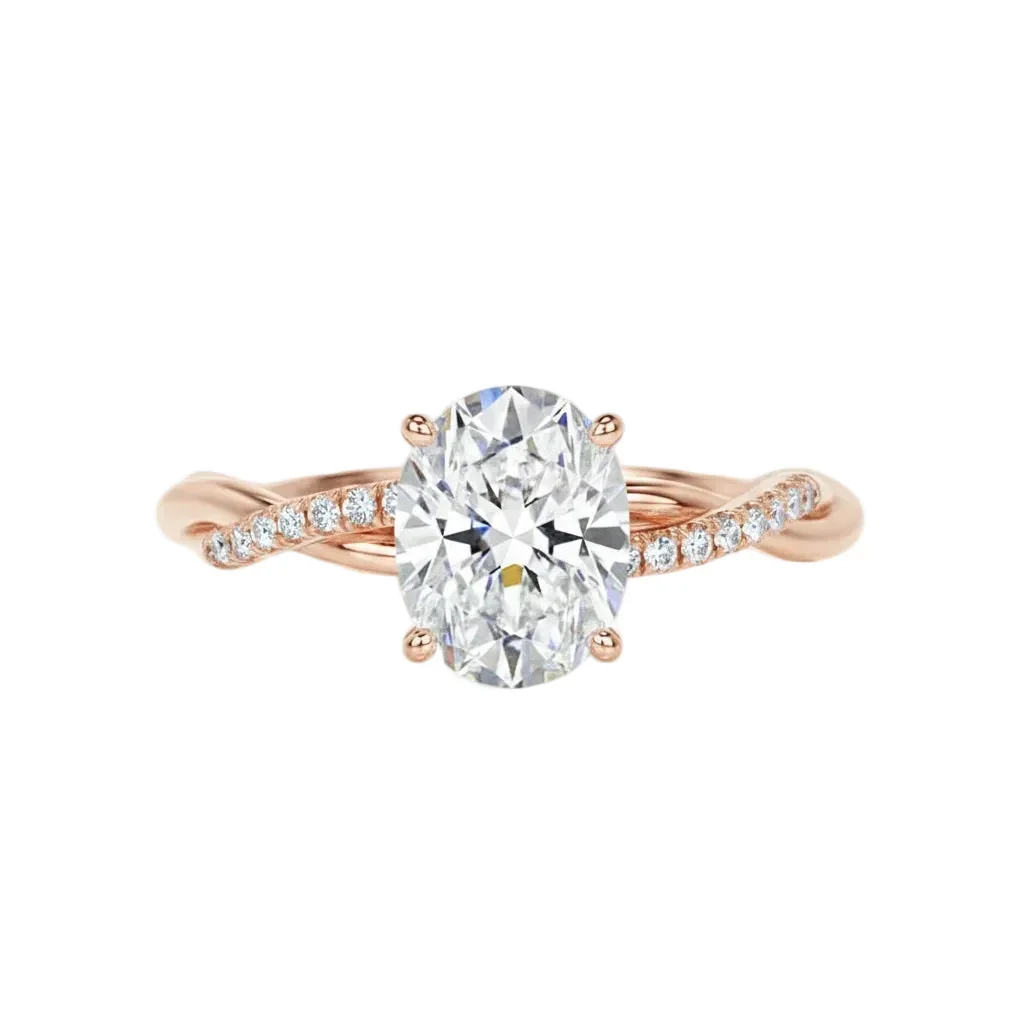 The Oval Infinity Twist – Elegant Elongated Vine Ring - Image 4