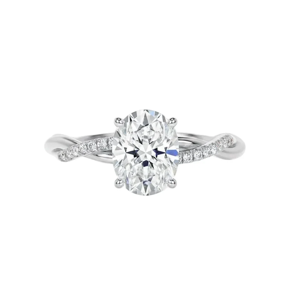 The Oval Infinity Twist – Elegant Elongated Vine Ring - Image 7