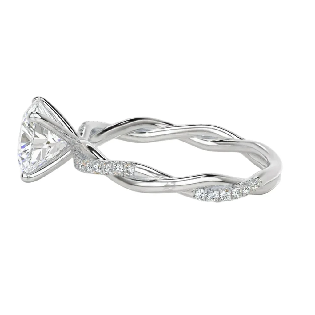 The Oval Infinity Twist – Elegant Elongated Vine Ring - Image 8