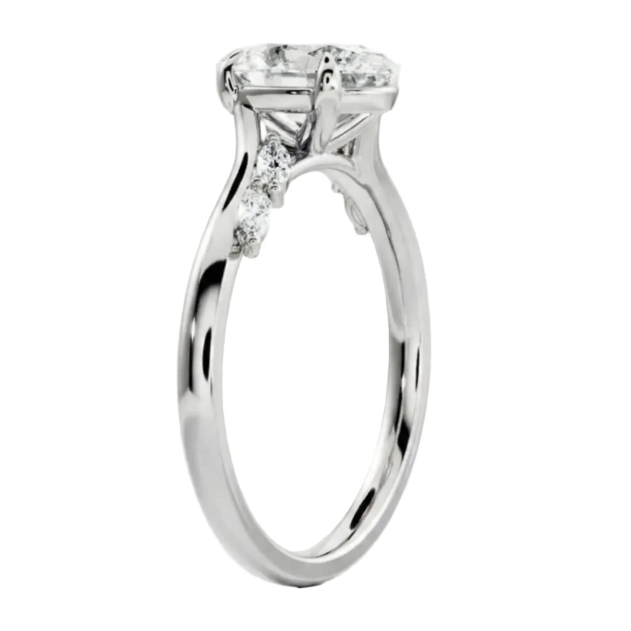 The Oval Marquise Petal – Five-Stone Pavé Ring - Image 6