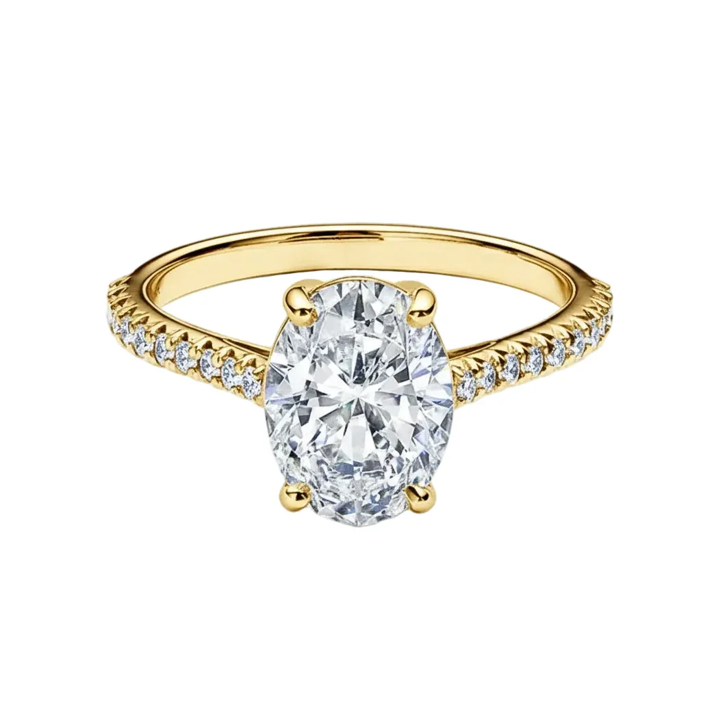 The Oval Pavé – Eternal Radiance Band