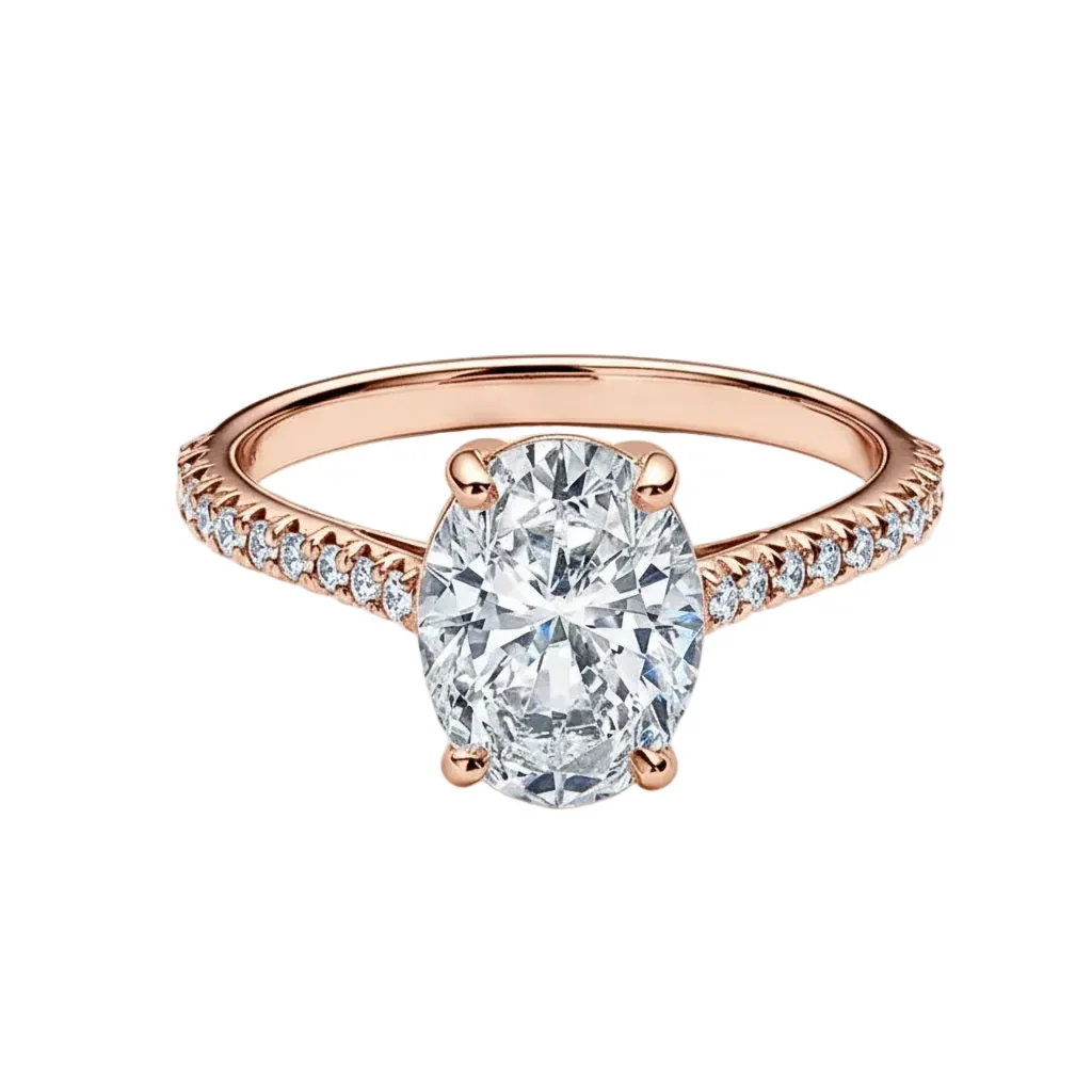 The Oval Pavé – Eternal Radiance Band - Image 4