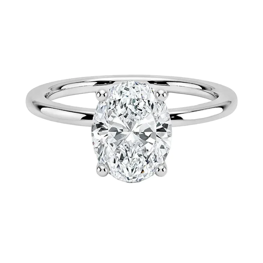 The Oval Solitaire Pin-Claw – Elegant Minimalist Classic - Image 7