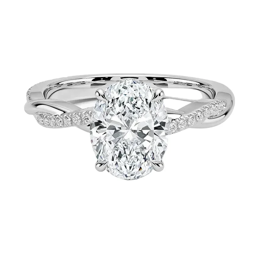 The Oval Solo Vine – Asymmetrical Cat-Claw Twist Ring - Image 7
