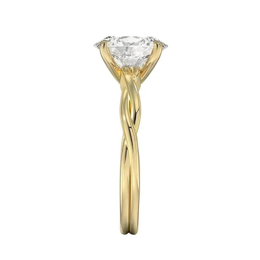 The Oval Twisted – Dainty Vine Solitaire - Image 4