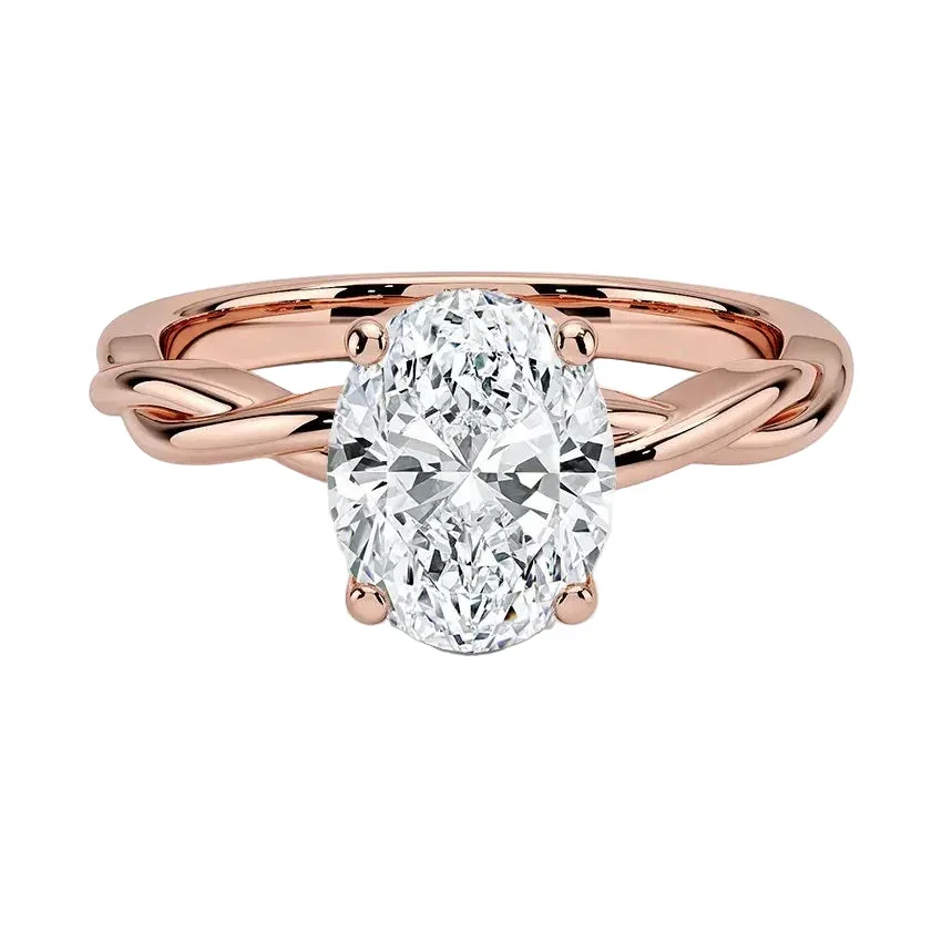 The Oval Twisted – Dainty Vine Solitaire - Image 6