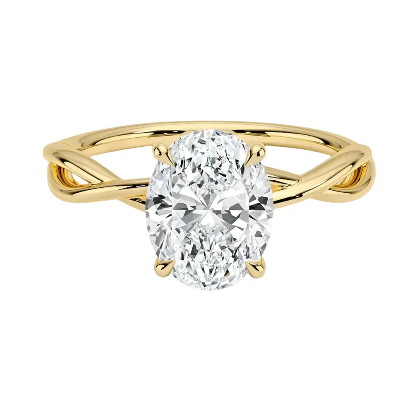 The Oval Twisted Infinity – Modern Classic Solitaire