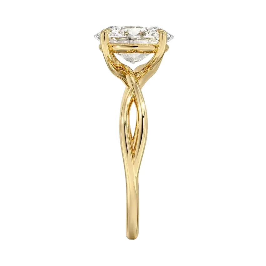 The Oval Twisted Infinity – Modern Classic Solitaire - Image 3
