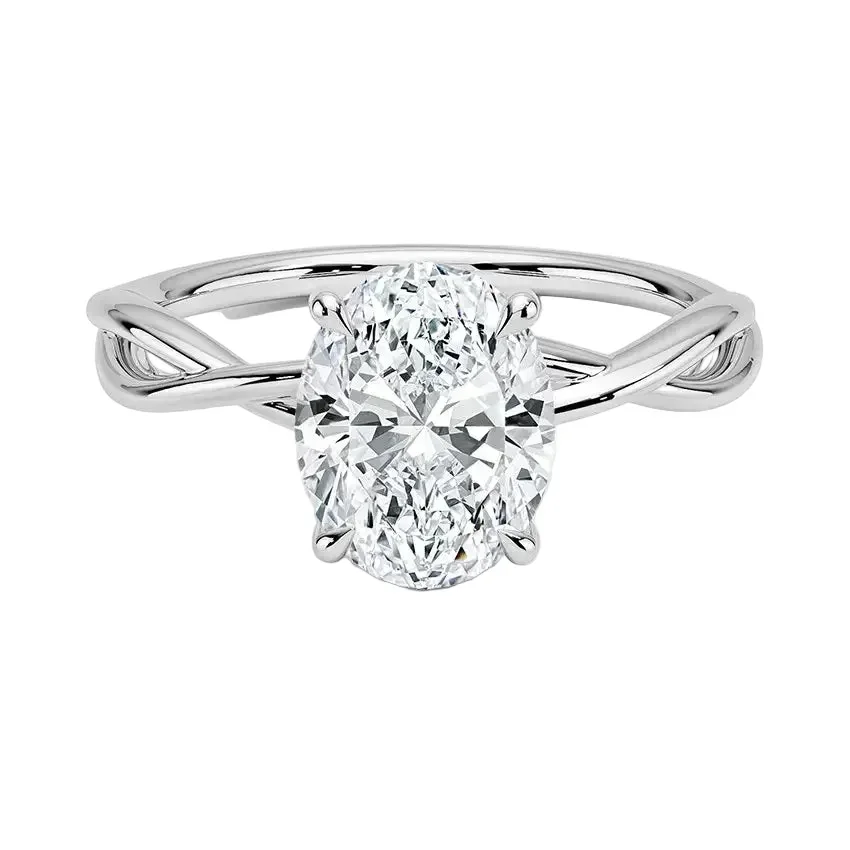 The Oval Twisted Infinity – Modern Classic Solitaire - Image 4