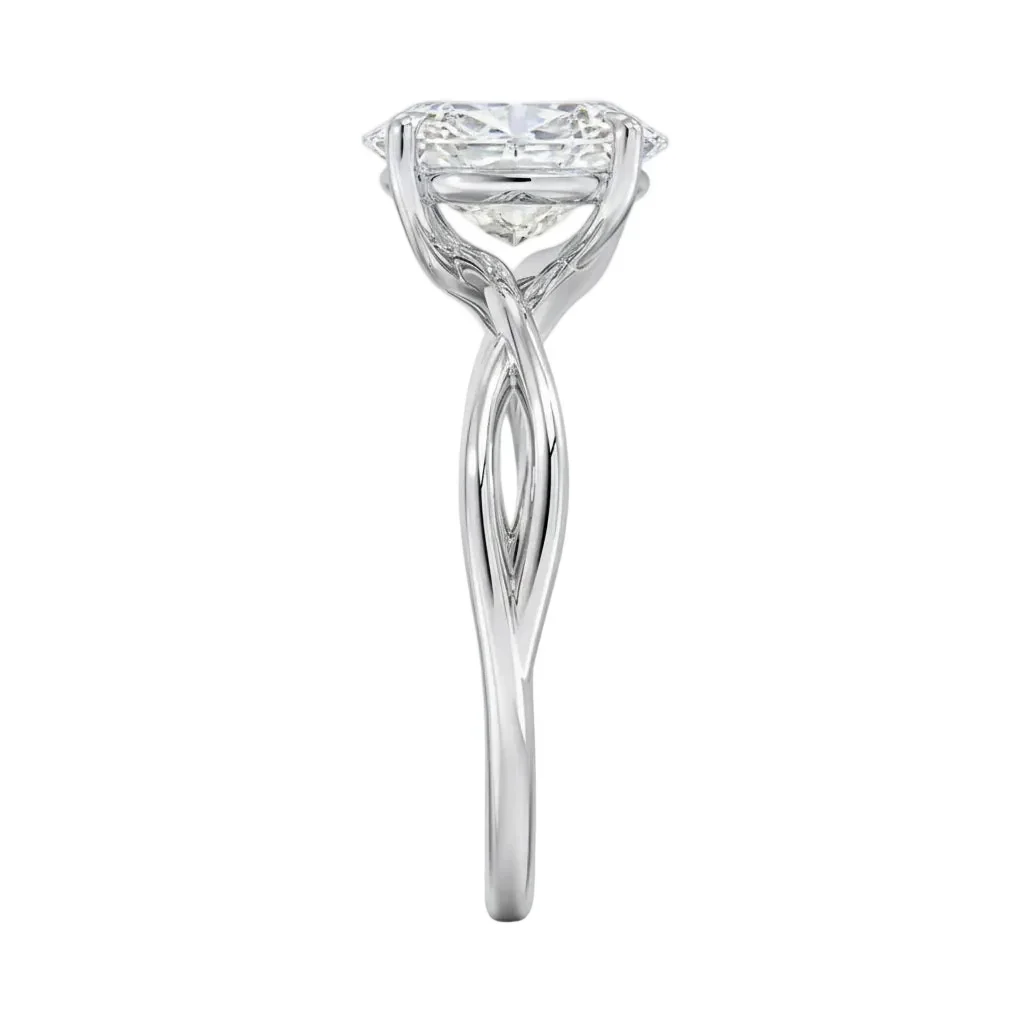 The Oval Twisted Infinity – Modern Classic Solitaire - Image 6