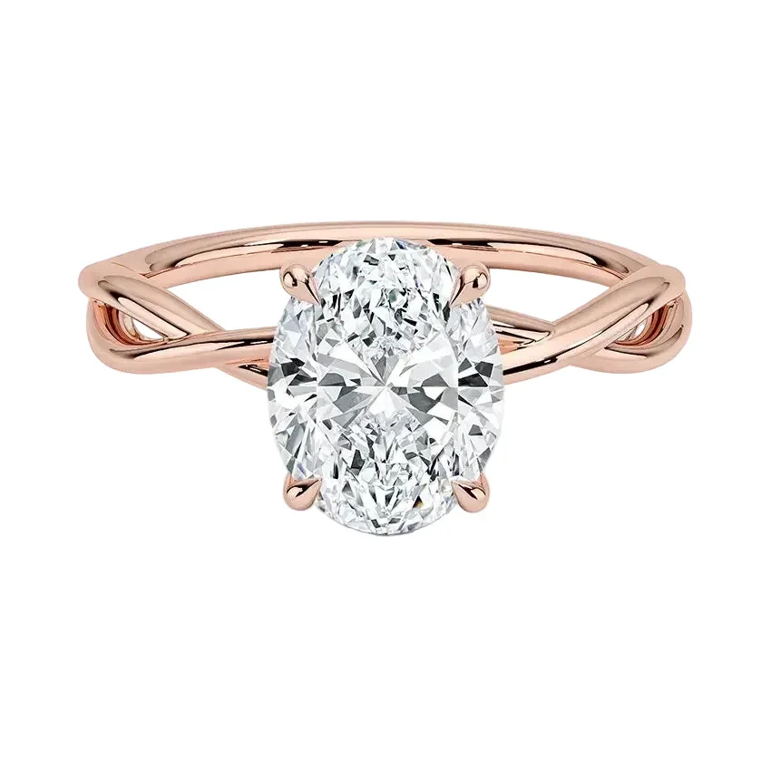The Oval Twisted Infinity – Modern Classic Solitaire - Image 7