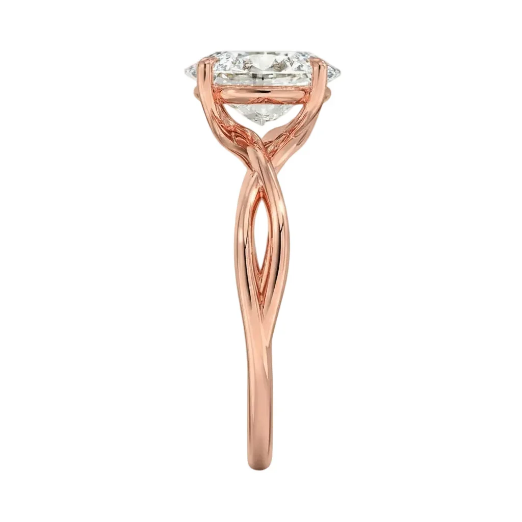 The Oval Twisted Infinity – Modern Classic Solitaire - Image 9