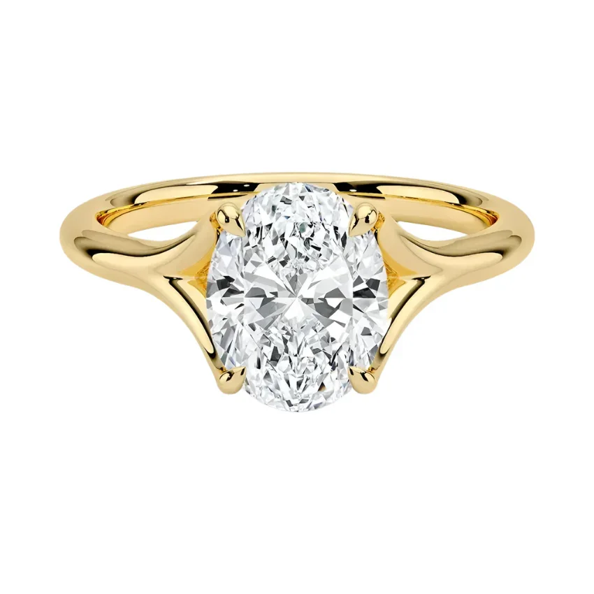 The Oval V-Split – Architectural Bold Solitaire
