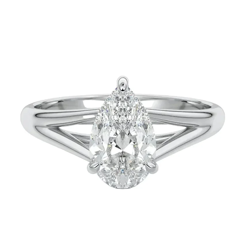 The Pear Cathedral V-Split – Majestic Architectural Solitaire - Image 4