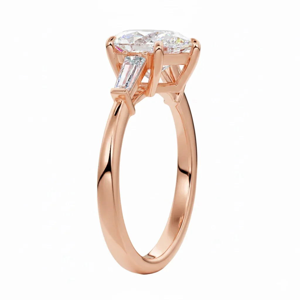 The Pear Grandeur Three-Stone – Timeless Pear Baguette Ring - Image 5