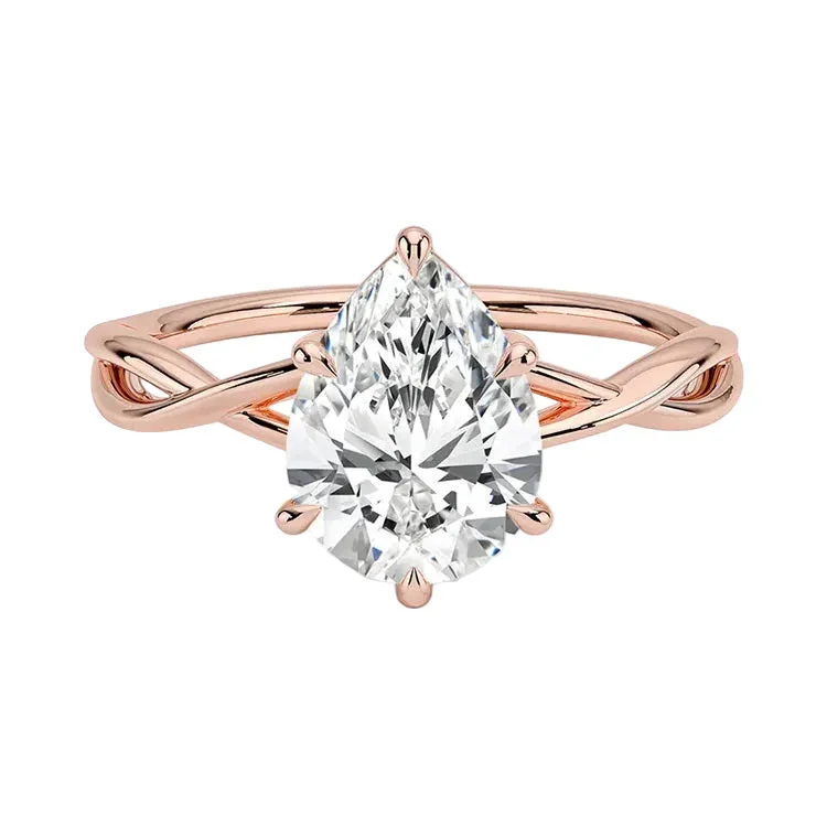 The Pear Solitaire – Elegant Teardrop Brilliance - Image 4