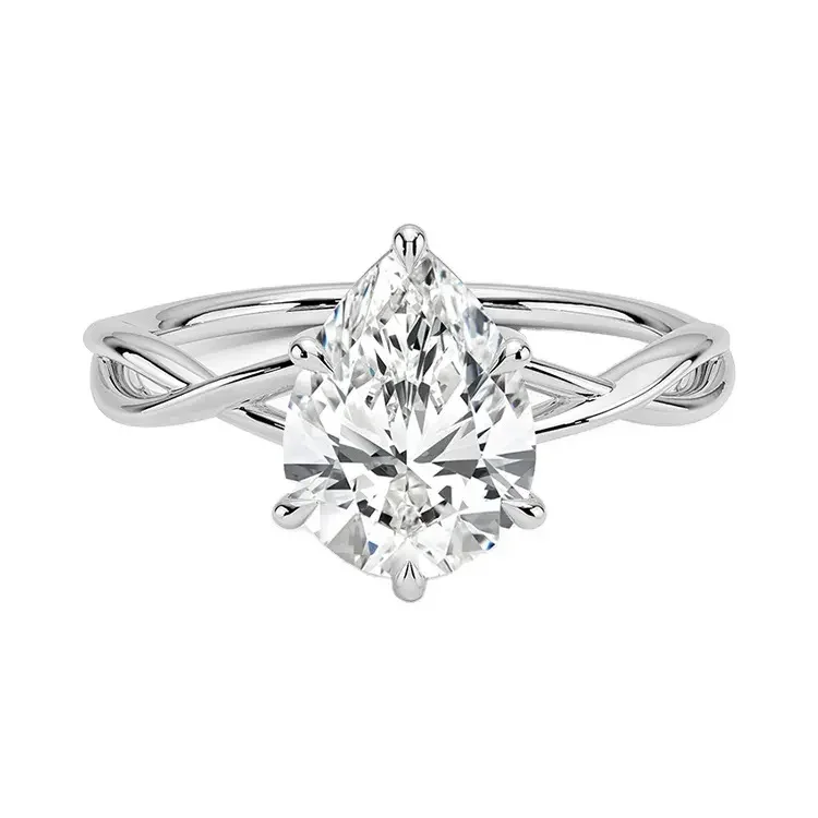 The Pear Solitaire – Elegant Teardrop Brilliance - Image 6