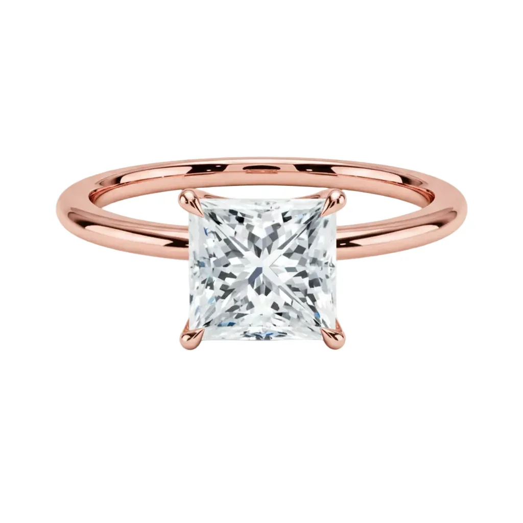 The Princess Solitaire – Modern Geometric Elegance - Image 4