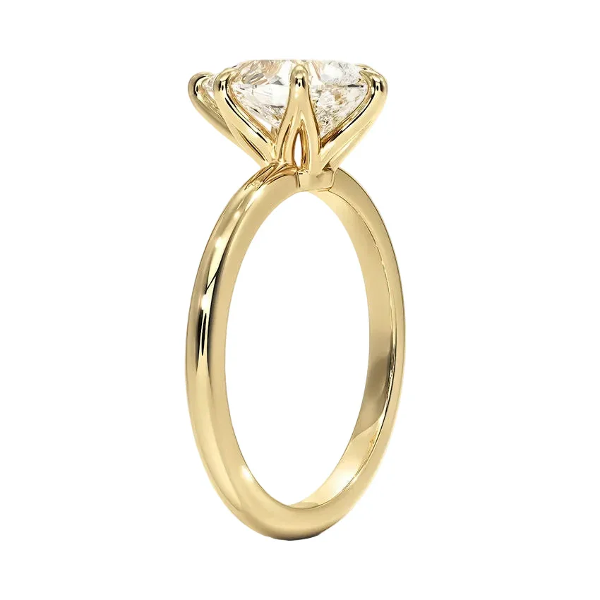 The Pure Pear – Timeless Teardrop Solitaire - Image 2