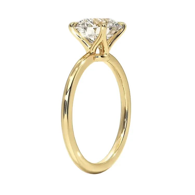 The Pure Round Solitaire – Timeless Minimalist Ring - Image 2