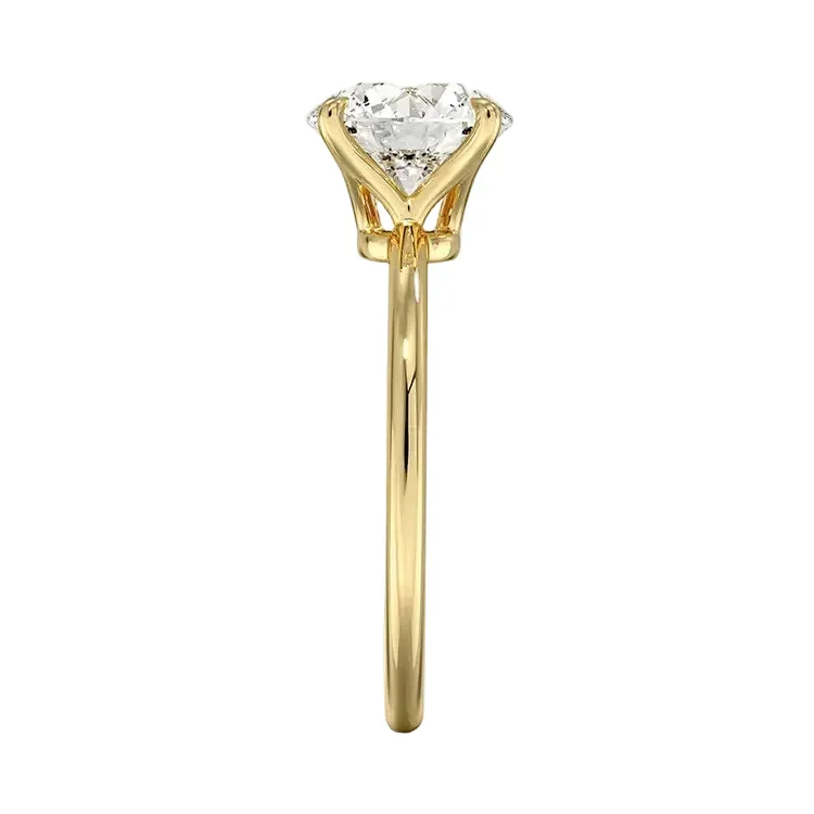 The Pure Round Solitaire – Timeless Minimalist Ring - Image 3