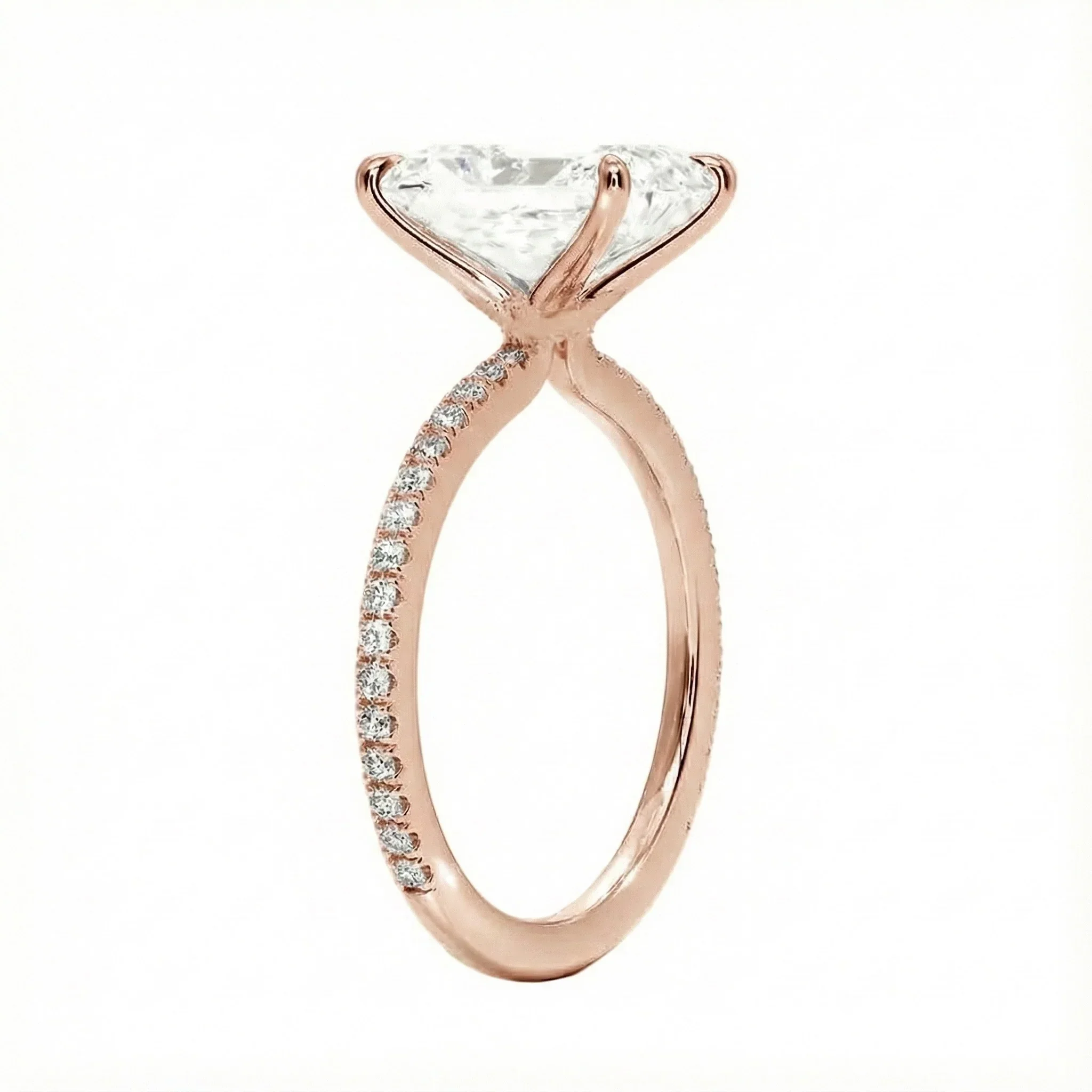 The Radiant 3/4 Eternity – Cat-Claw Pavé Band - Image 5
