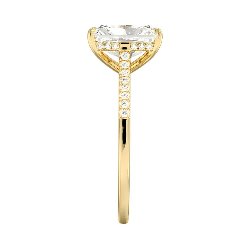 The Radiant Hidden Halo – Pave Set Solitaire - Image 3