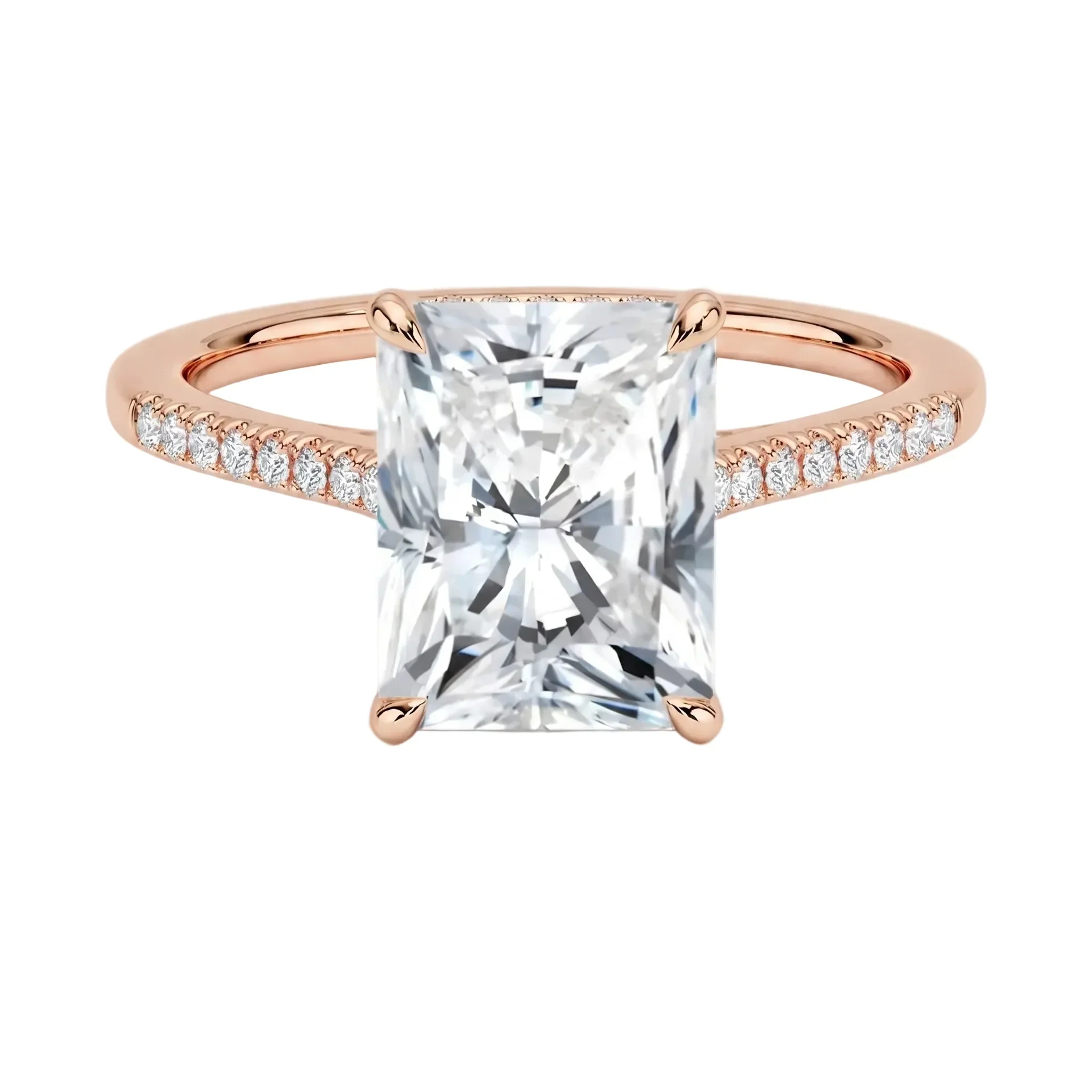The Radiant Hidden Halo – Pave Set Solitaire - Image 6