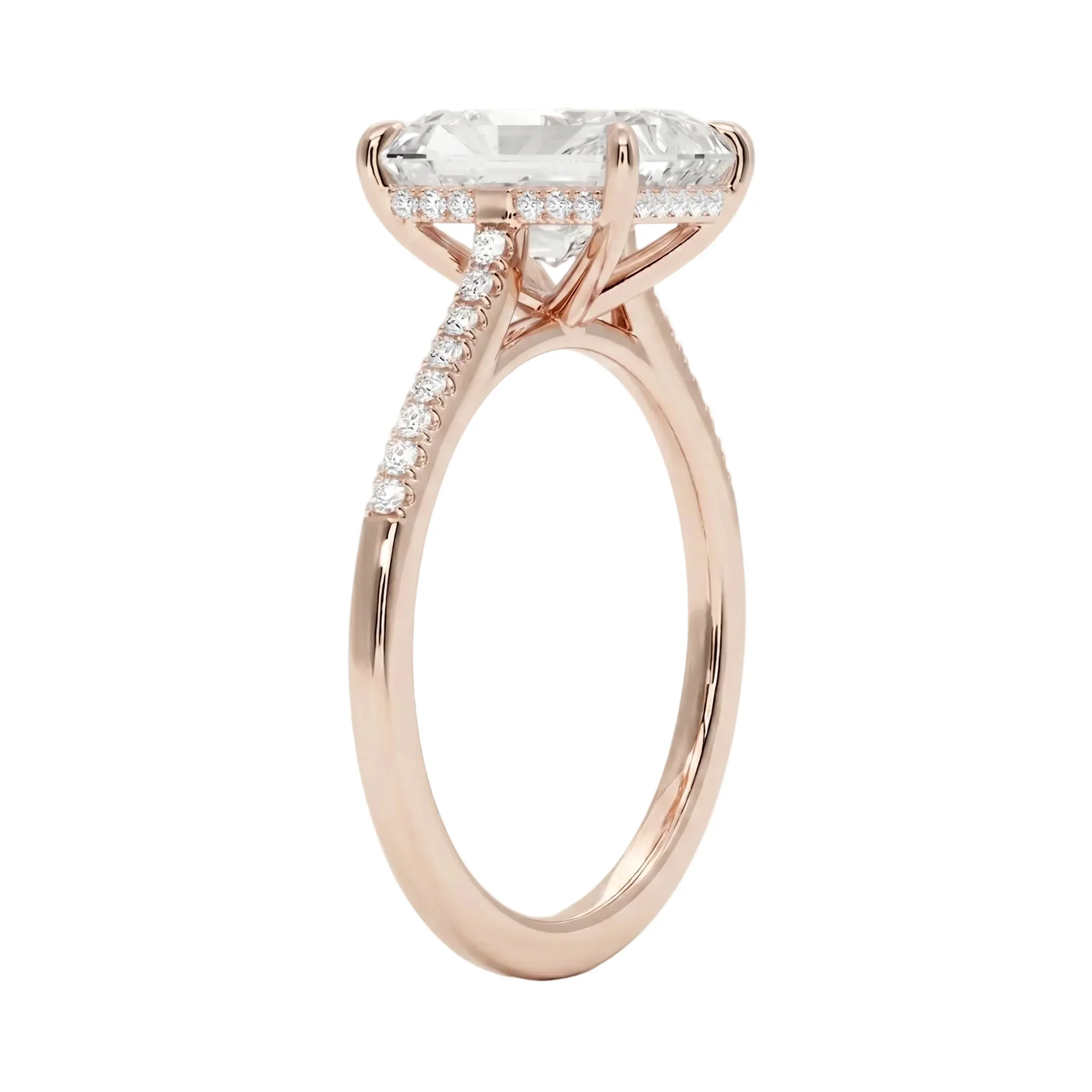 The Radiant Hidden Halo – Pave Set Solitaire - Image 7