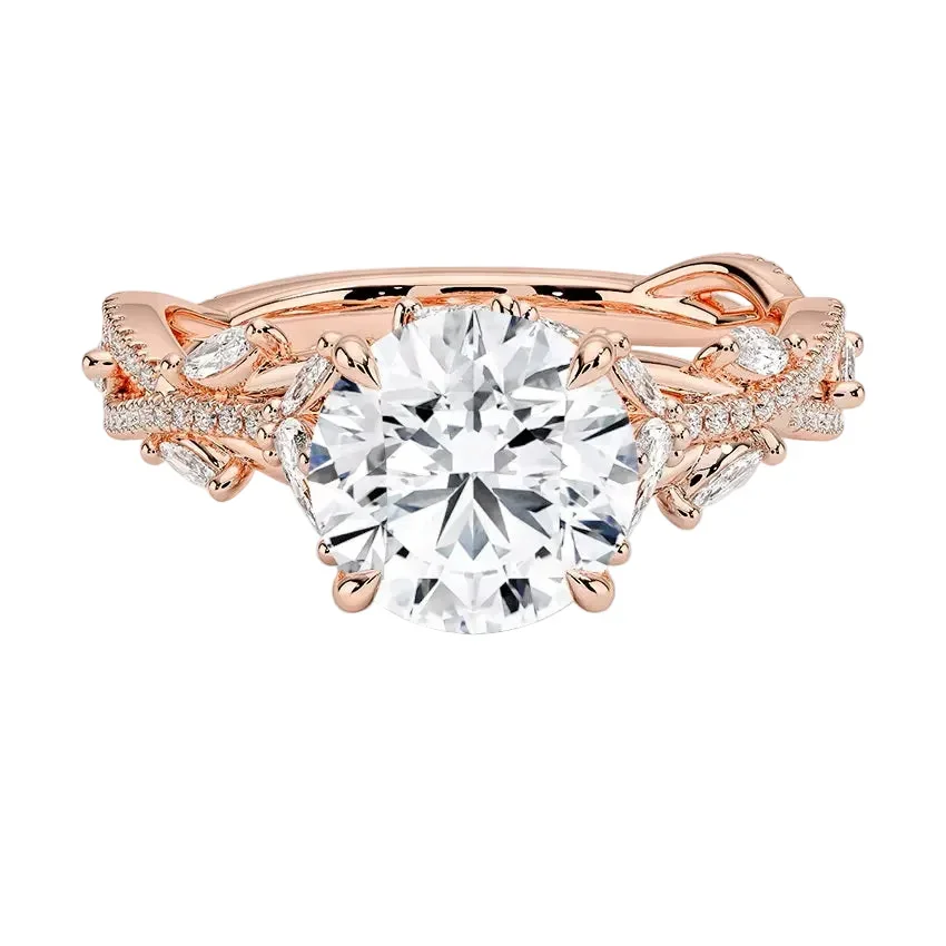 The Round Bespoke Enchanted Vine – Organic Masterpiece Ring - Image 4