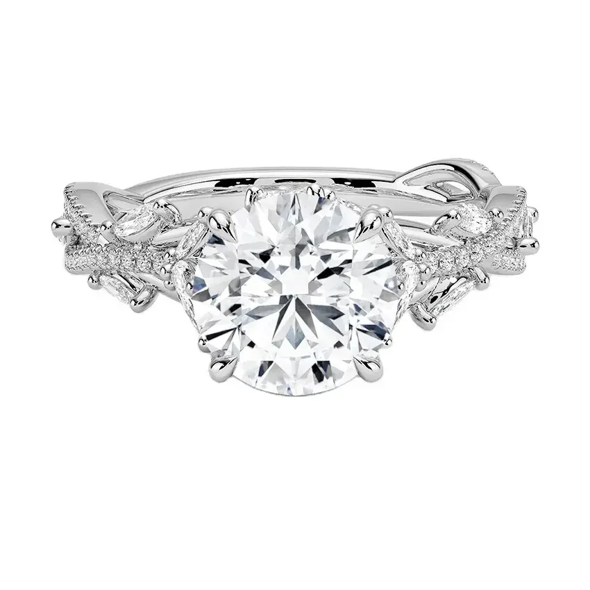 The Round Bespoke Enchanted Vine – Organic Masterpiece Ring - Image 7