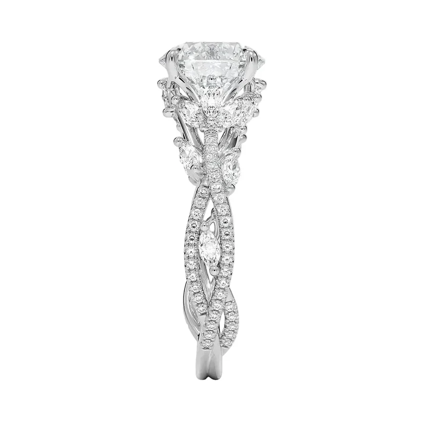 The Round Bespoke Enchanted Vine – Organic Masterpiece Ring - Image 9