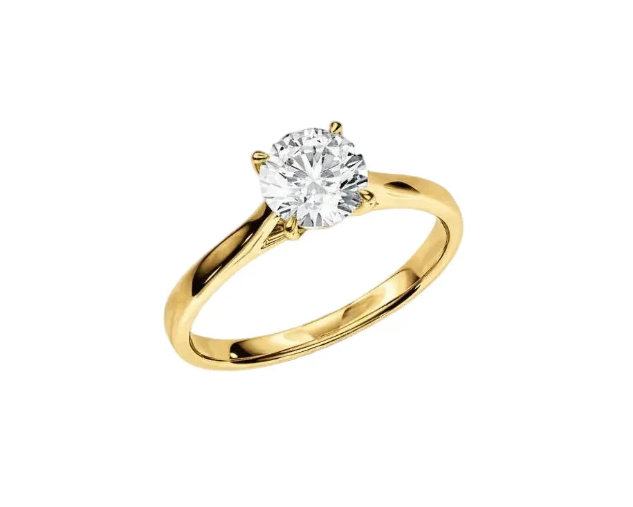 The Round Cathedral Solitaire – Architectural Elegance Ring