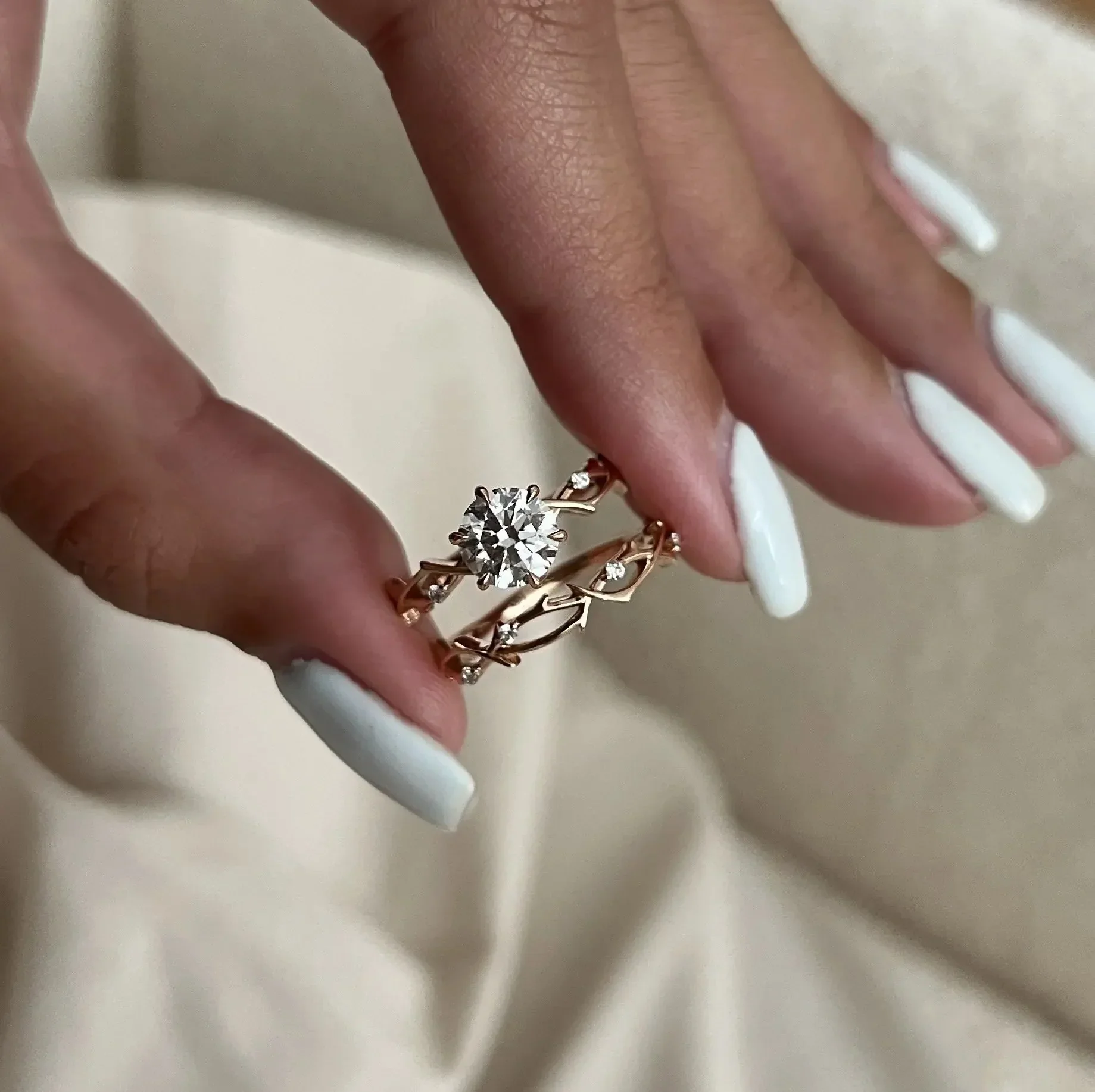 The Round Duo Floral Vine – Enchanted Nature Bridal Set - Image 10