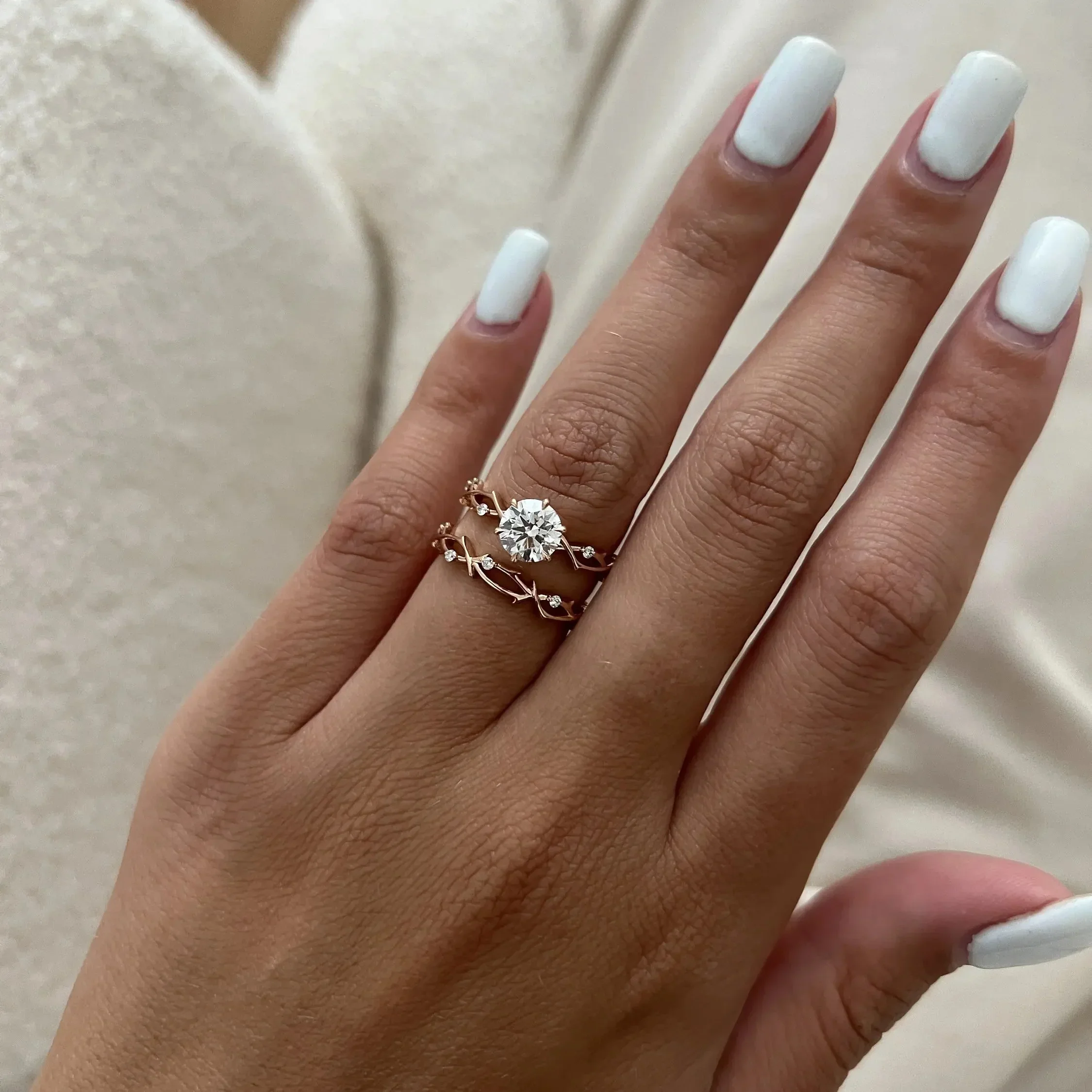 The Round Duo Floral Vine – Enchanted Nature Bridal Set - Image 11