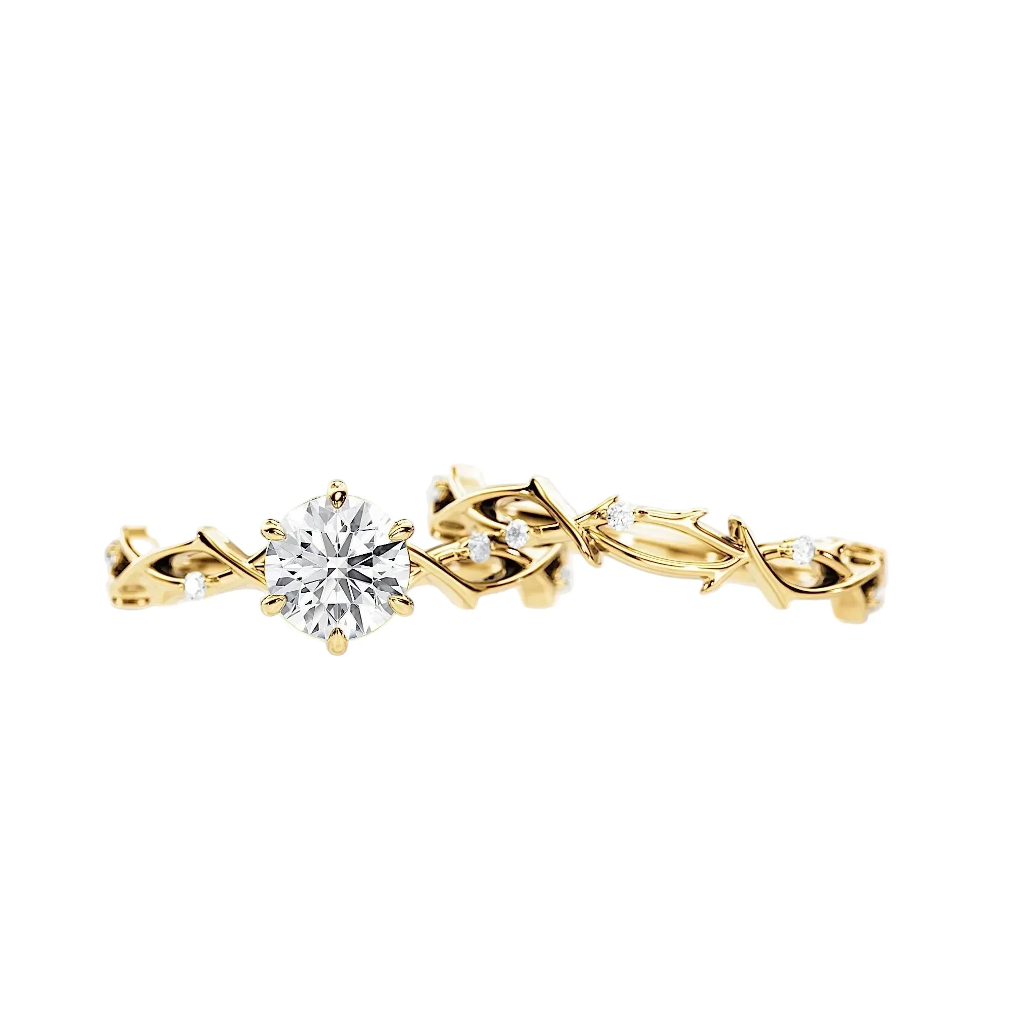 The Round Duo Floral Vine – Enchanted Nature Bridal Set - Image 3