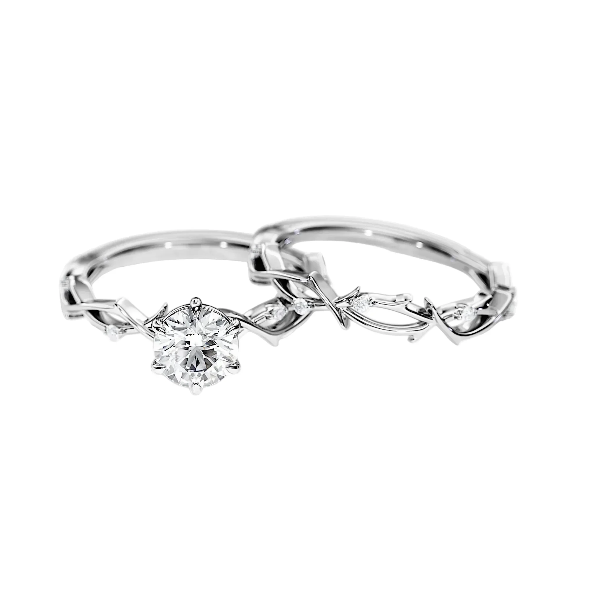 The Round Duo Floral Vine – Enchanted Nature Bridal Set - Image 4