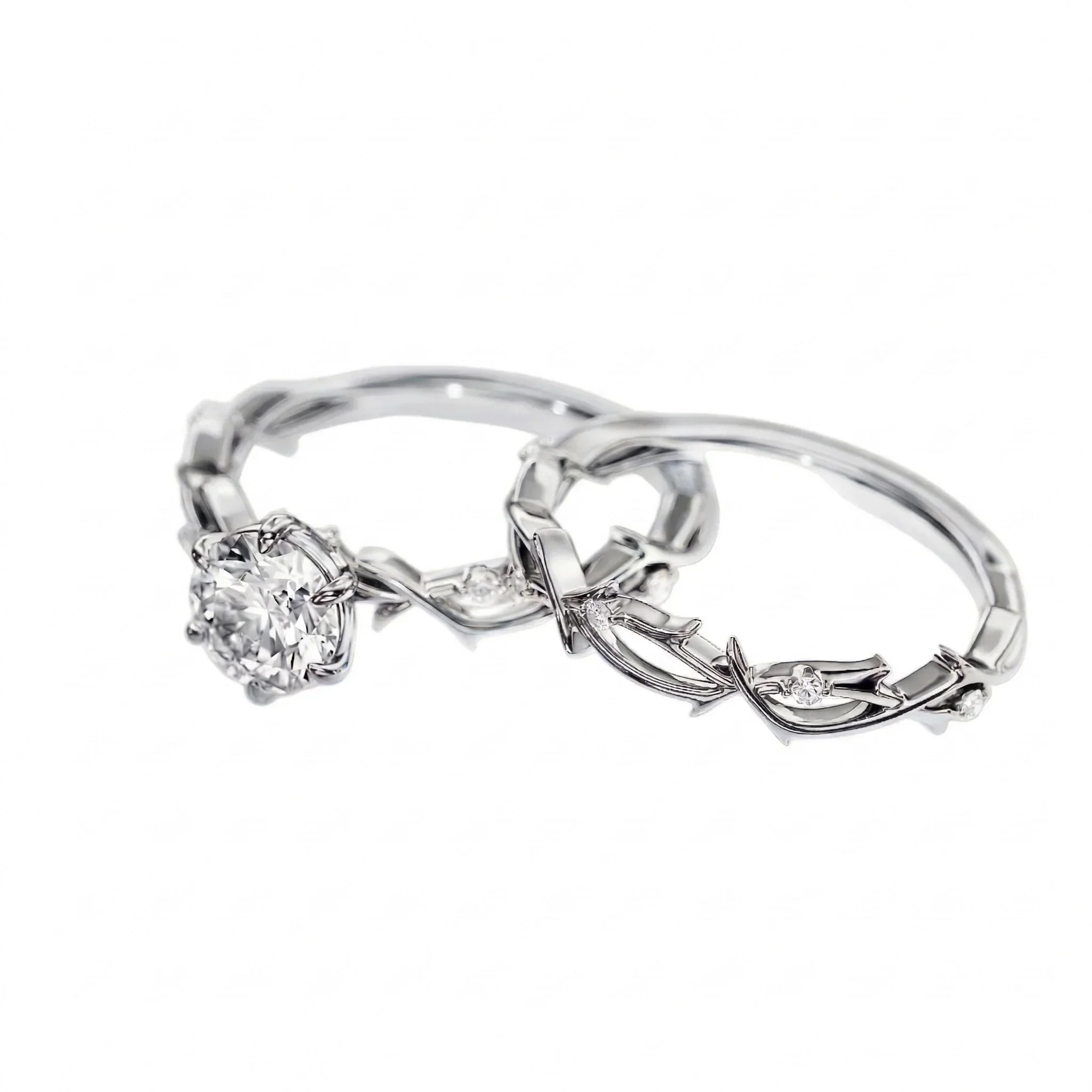 The Round Duo Floral Vine – Enchanted Nature Bridal Set - Image 5