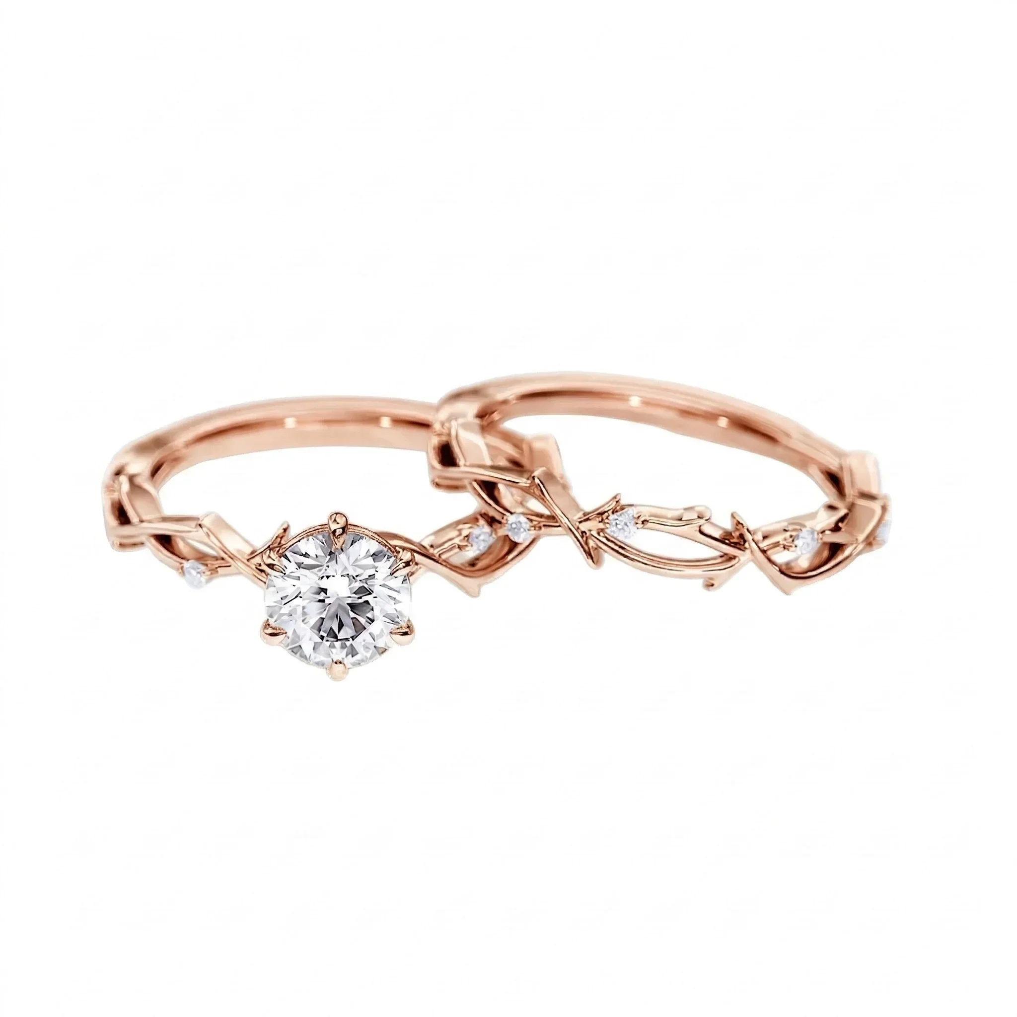 The Round Duo Floral Vine – Enchanted Nature Bridal Set - Image 7