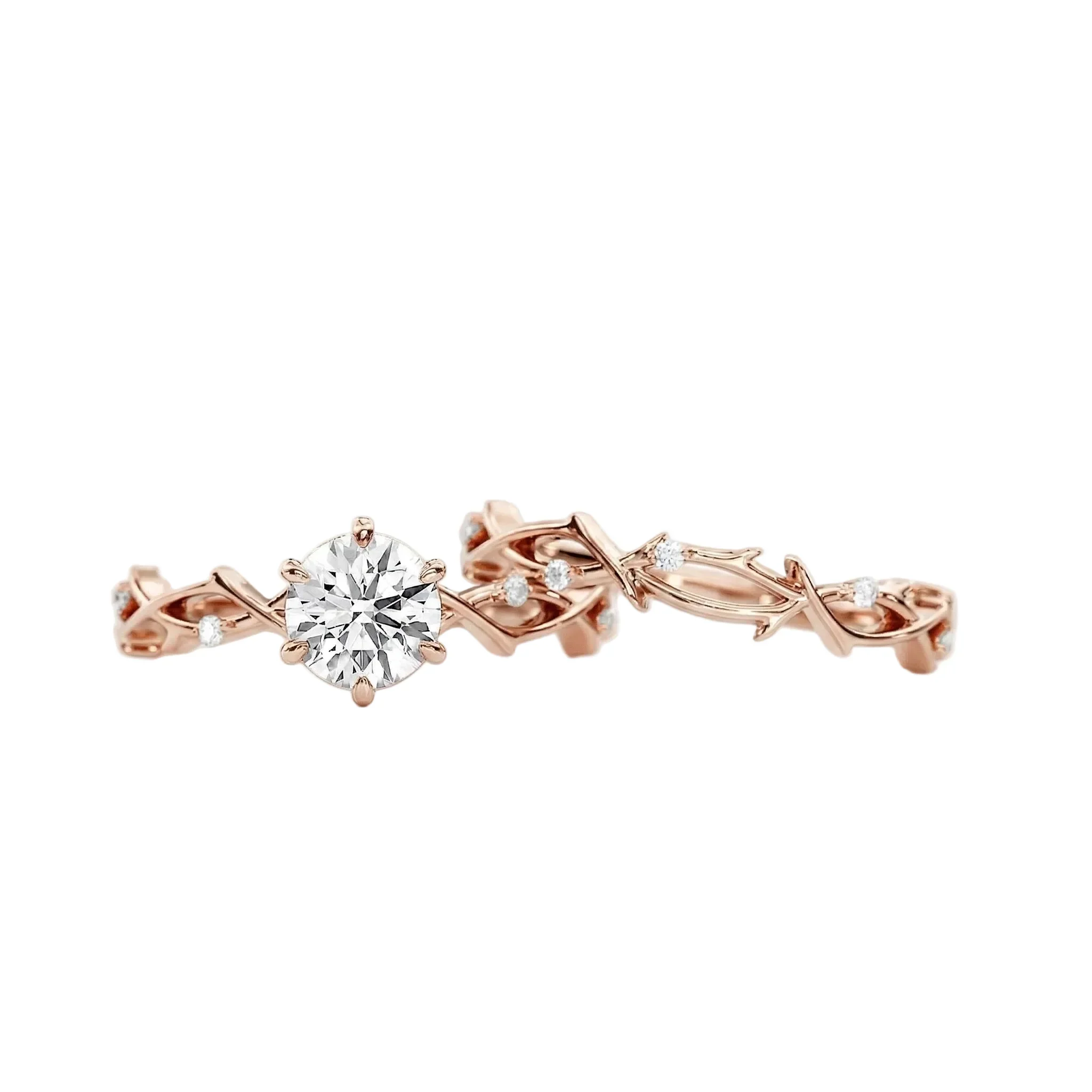 The Round Duo Floral Vine – Enchanted Nature Bridal Set - Image 8