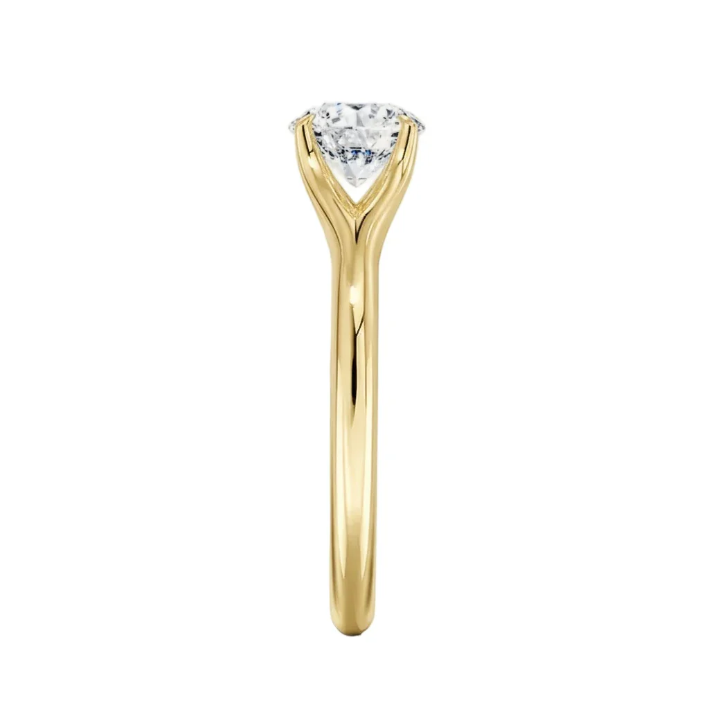 The Round Eternal Path – Airy Twisted Pavé Solitaire - Image 3