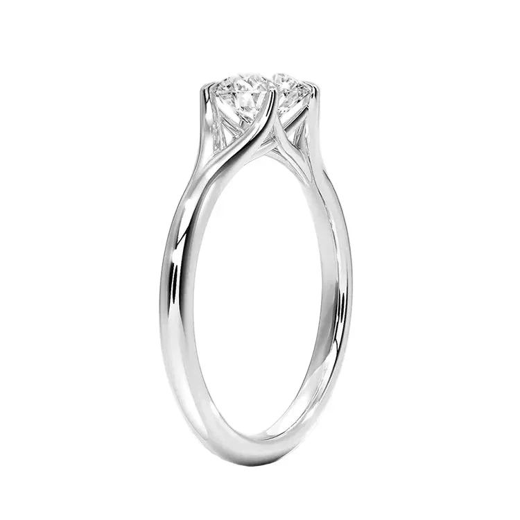 The Round Eternal Path – Airy Twisted Pavé Solitaire - Image 5