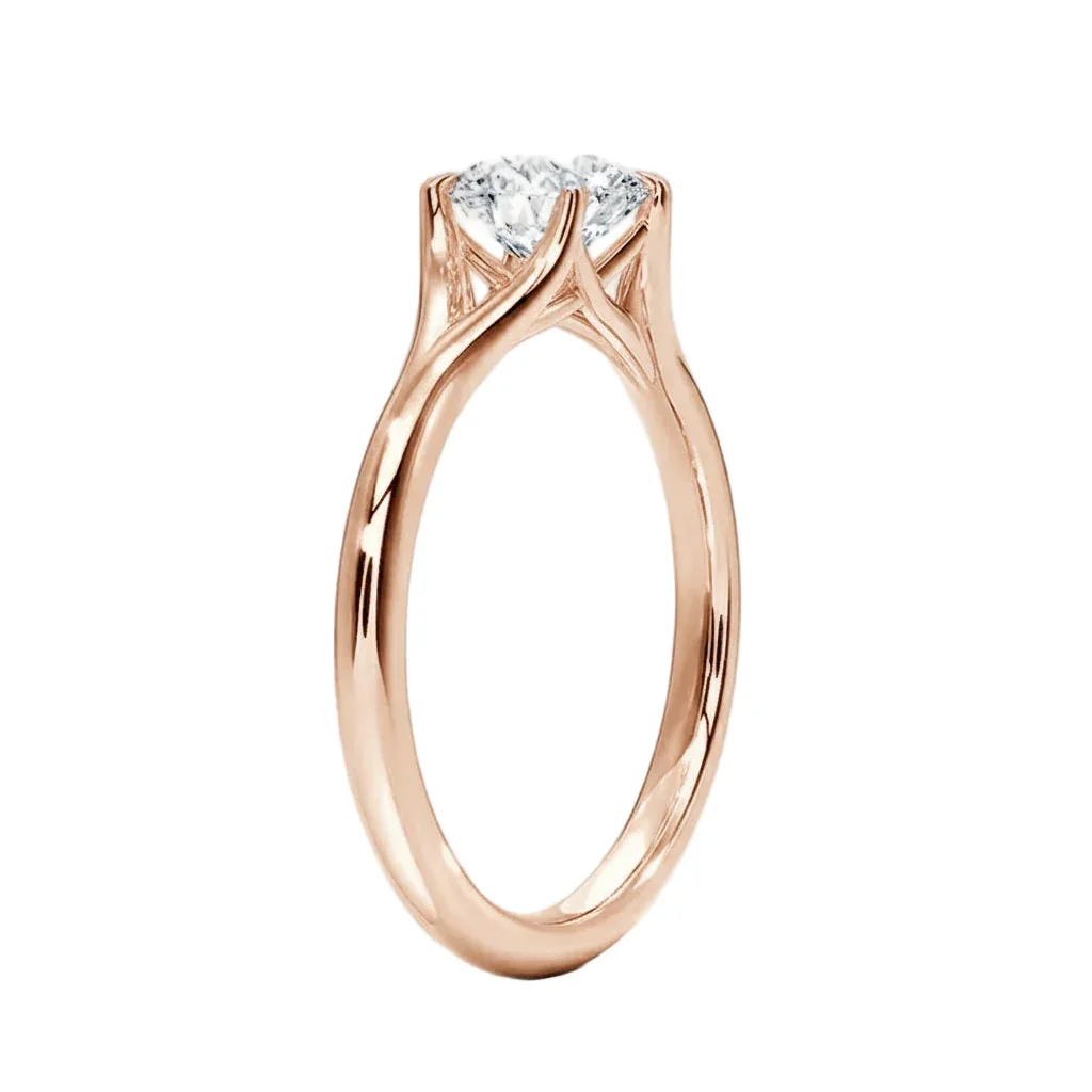 The Round Eternal Path – Airy Twisted Pavé Solitaire - Image 8