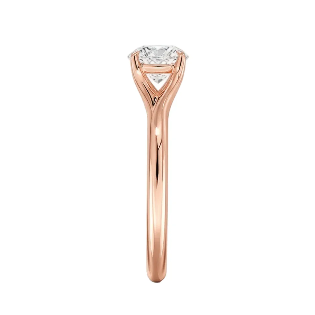 The Round Eternal Path – Airy Twisted Pavé Solitaire - Image 9