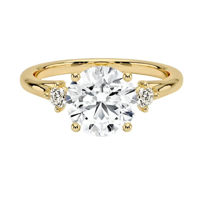The Round Frame – Brilliant Solitaire with Architectural Accents