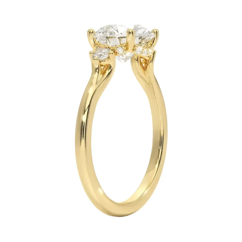 The Round Frame – Brilliant Solitaire with Architectural Accents - Image 2