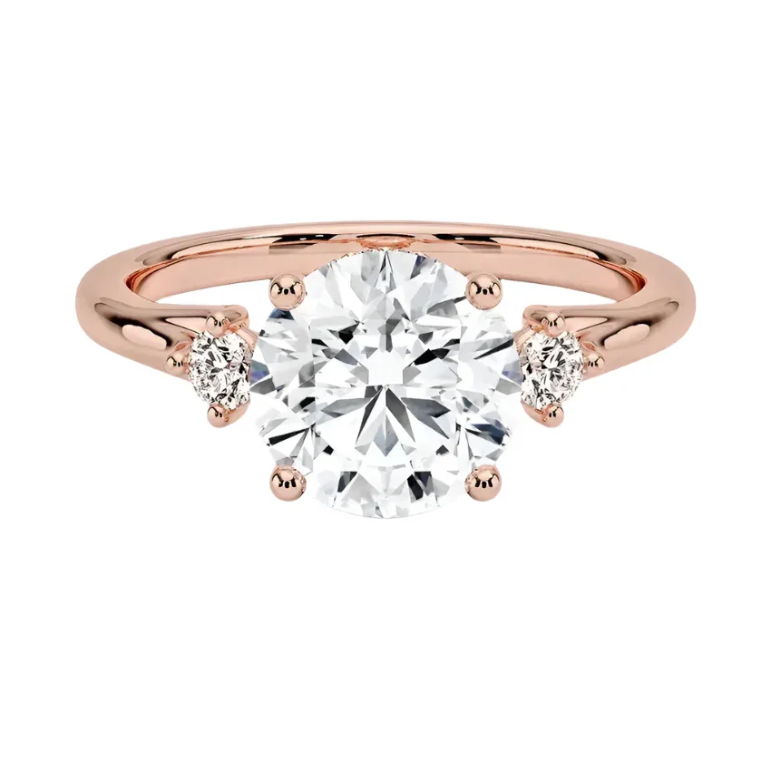 The Round Frame – Brilliant Solitaire with Architectural Accents - Image 4