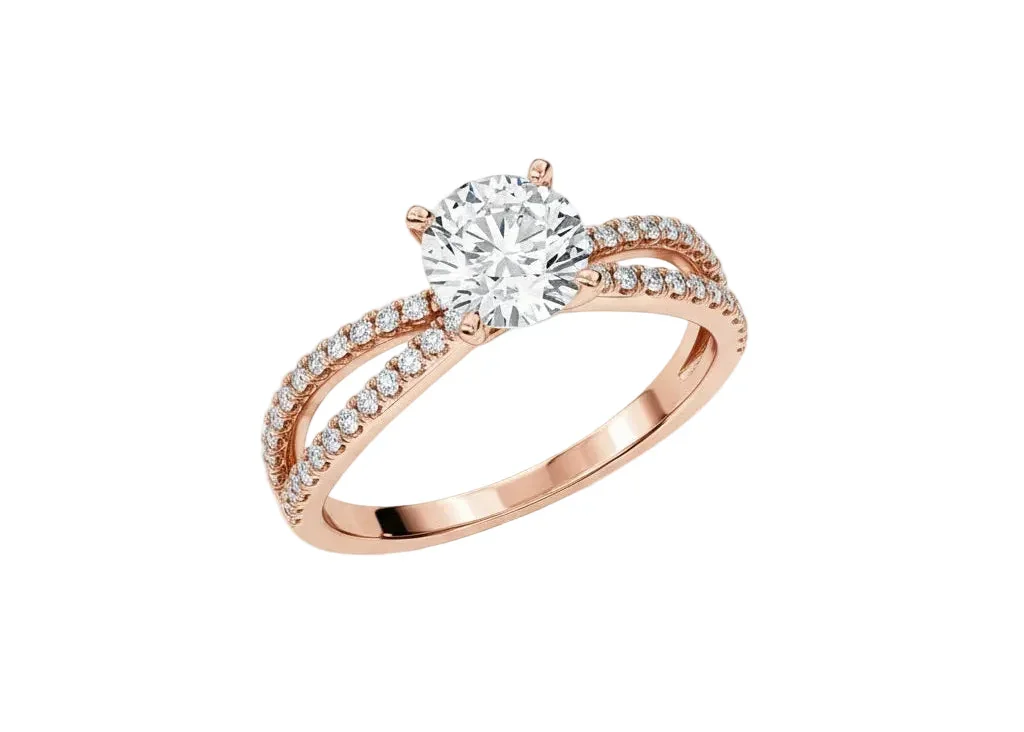 The Round Infinity Pavé – Double-Twist Brilliance Band - Image 4
